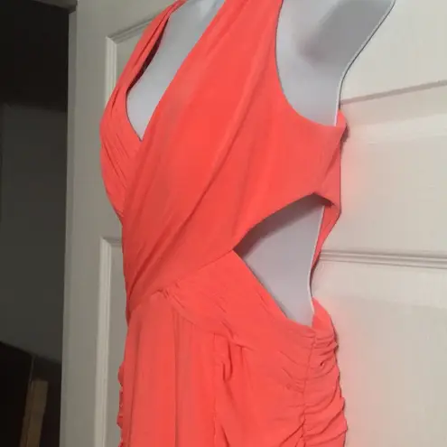 Hailey Logan Stunning peach cut out dress