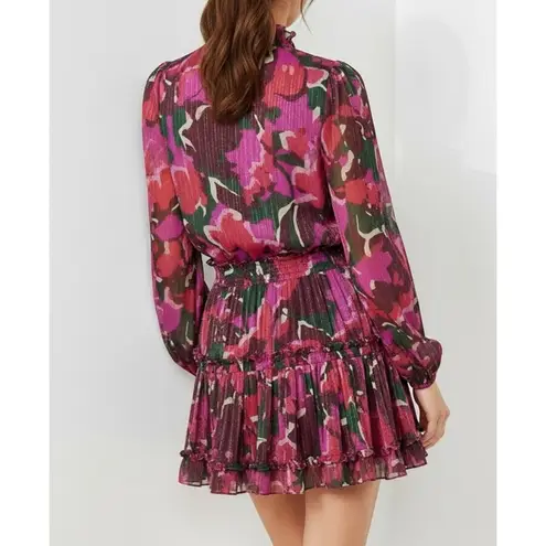 MISA Los Angeles Lorena Mini Dress, Holiday Sparkle Abstract, XS