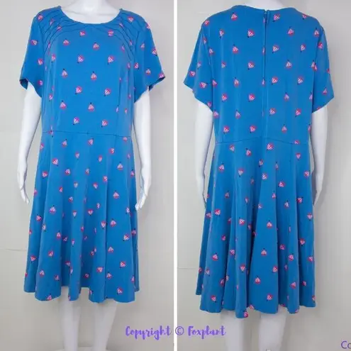 Unique Vintage X GB Gwynnie Bee Hot Air Balloon Fit-And-Flare Dress, 4X
