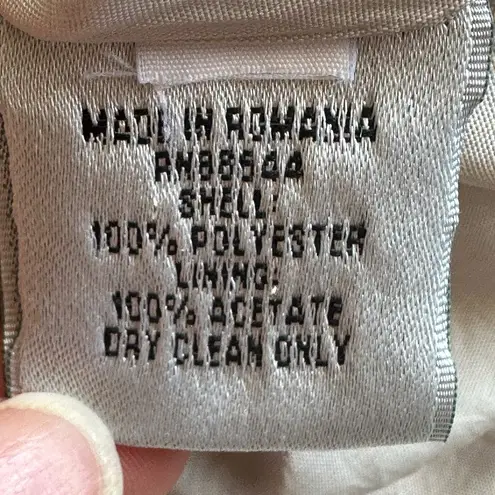 JOHN MEYER OF NORWICH Beige Long Coat & 2 Big Pockets Reverse Hiden Buttons.Sz L Size L