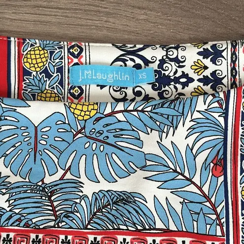 J. McLaughlin Catalina Cloth Wavesong Tee Shirt Multicolor Size XS