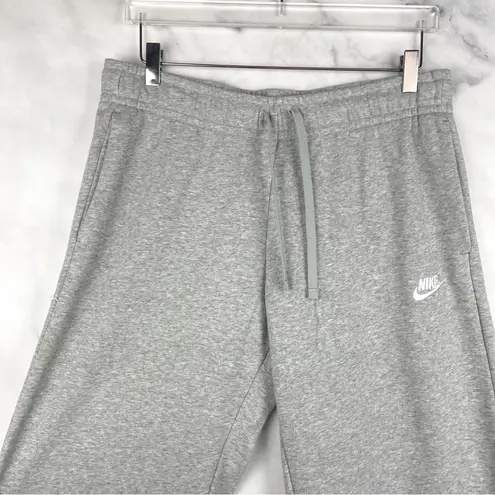 Nike Sportswear Club Fleece Wide Leg High Waisted Jogger Sweatpants Gray NSW L