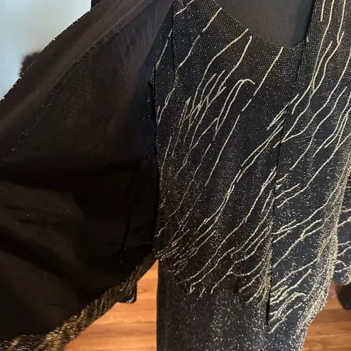 Alex Evenings Vintage Metallic Black Dress Set – Elegant Formalwear