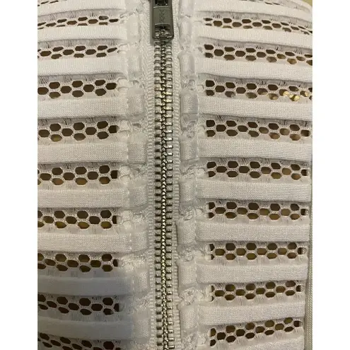 IRO $446 36 0 00 Hailee Naked Mini Dress White Mesh Sheer Free The Nipple Nude