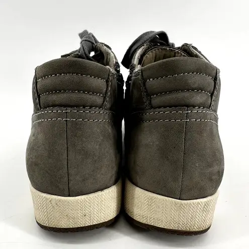 Dansko Onyx Slate Sneakers Nubuck Leather Biodewix NZYM Lace up Mid Top 7