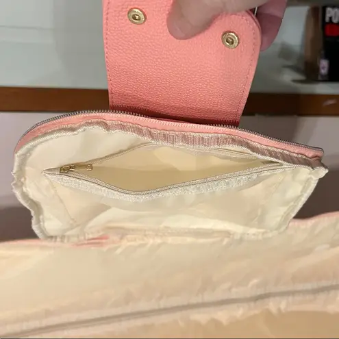 Luhxe Pink Leather Duffel Bag/Garment Bag