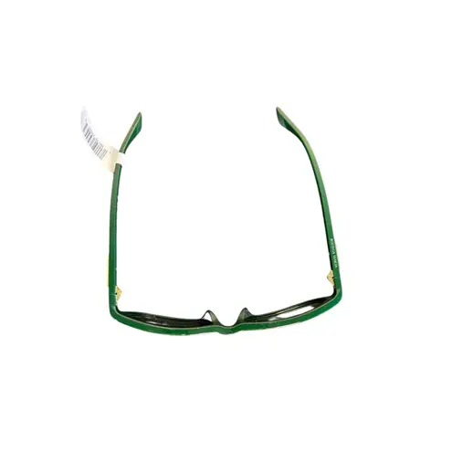 Bottega Veneta NWT BV1328SA Green and Gold Rectangular Sunglasses