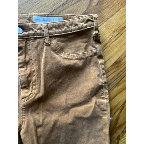 Pilcro and the Letterpress High Rise Skinny Brown Corduroy Pants