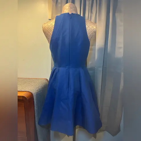 Halston Heritage Cobalt Royal Blue Belle Dress Size Tag Missing - Approx Size 4