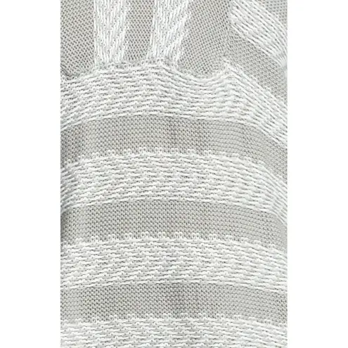 NWT Soft JOIE Markham in Dolphin Gray & Porcelain Hooded Knit Sweater XS $214 White