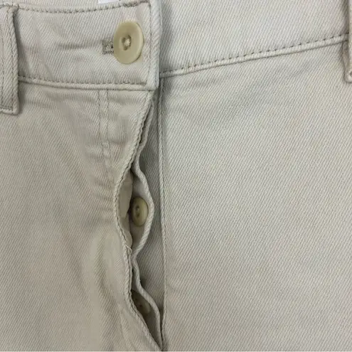 Wilfred Aritzia Cream Modern Cargo Utility Denim Pants Size 4