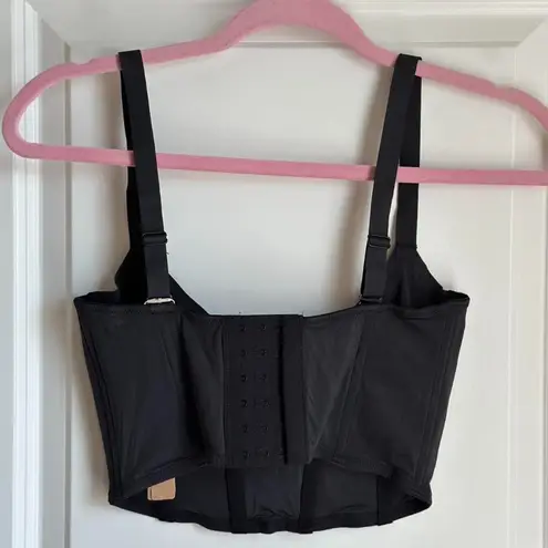 SKIMS Corset Bra Collection Demi Bra in Onyx, Size 34C