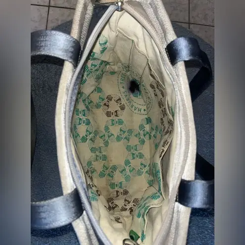 Vintage Harvey's Original Seatbelt Bag Treecycle Tote Double Handles Brown