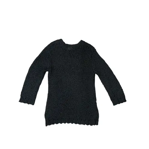 Scotch & Soda Maison La Femme Selon Marie Black Open Knit Sweater Top MEDIUM