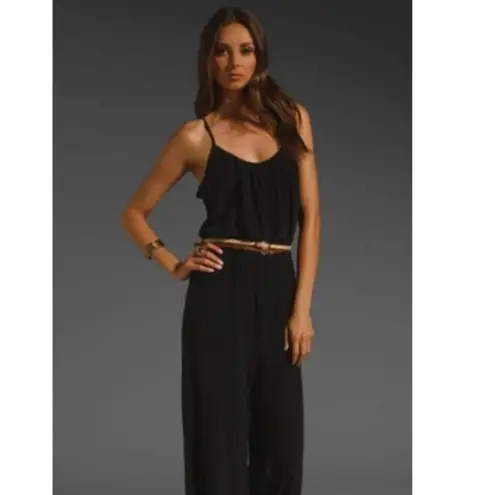 Gypsy 05  Revolve 100% Silk Jumpsuit Size Medium Black