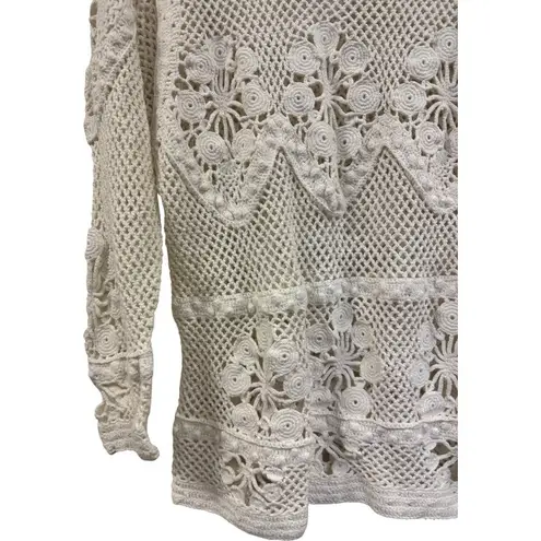 Vintage Body Action Pullover Sweater Crochet Knit XL