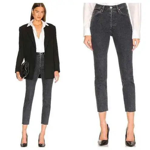 RE/DONE 90s High-Rise Ankle Crop Jeans