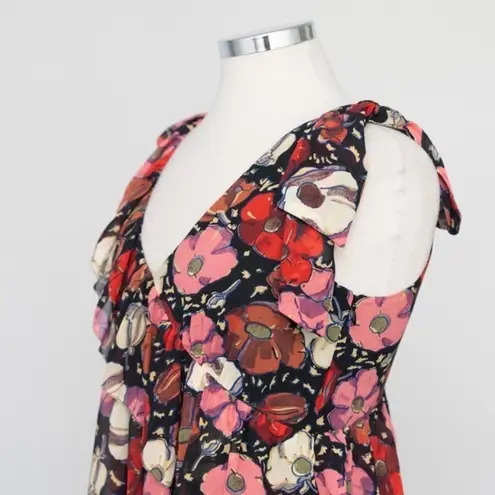 Cinq à Sept Cinq a Sept. Naomi Floral Print Ruffle Top.