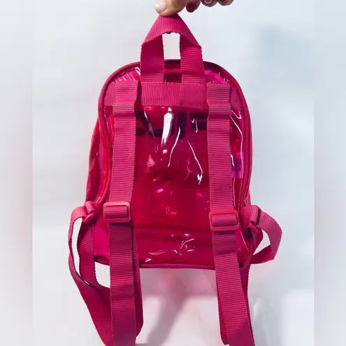 FILA  Neon Pink Clear Jelly Mini Backpack