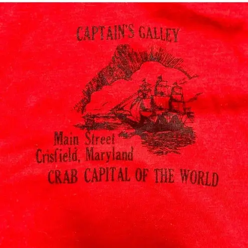 Vintage 70s 80s Maryland Red T