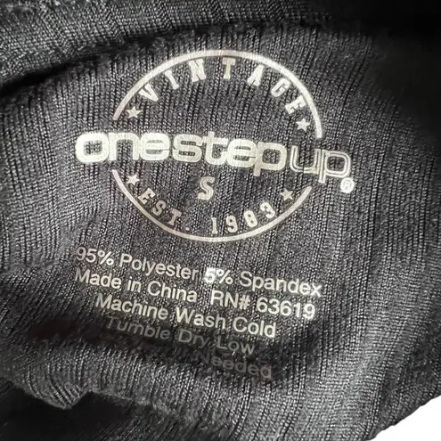 One Step Up Black Sleeveless Mock Turtleneck Ribbed Knit Top