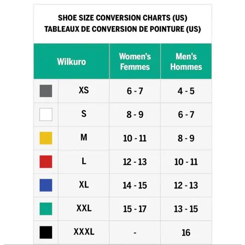 Wilkuro PVC Safety Board Overshoe Black Size 8.5