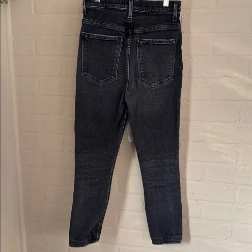 AGOLDE  jeans Pinch Waist Skinny denim Black high rise