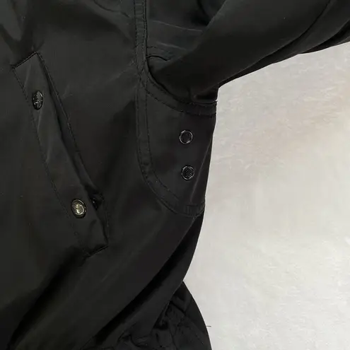 S13/NYC Winter Coat Womens Small puffer parka Faux Fur Hood lining penny lane Black