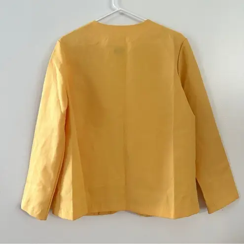 Blair Blazer Women Medium Formal Casual Classic Work Business Long Sleeve Yellow