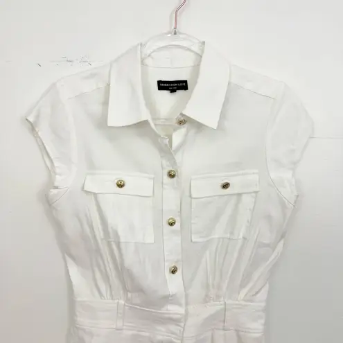 Generation Love Morgan Linen Romper in Ecru