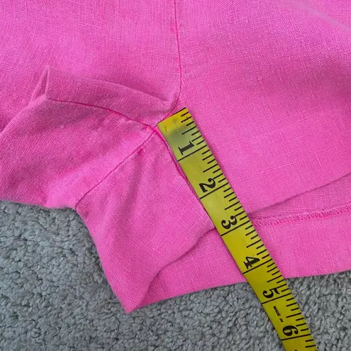 L'Agence Jude High-Rise Sailor Shorts Womens Size 23 Pink Linen Casual Chic