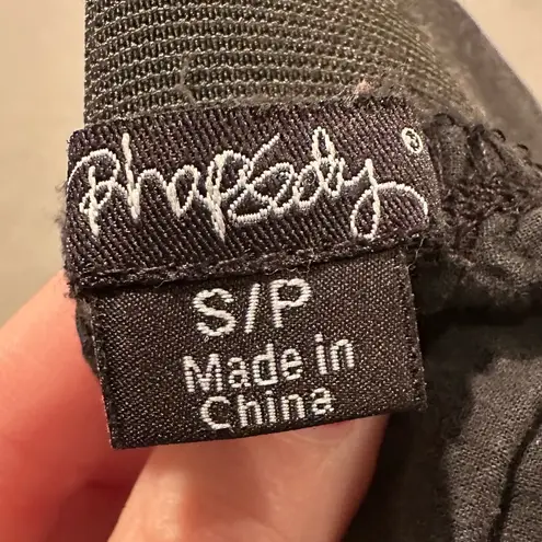 Rhapsody Black & White Floral Mini Skirt Size Small