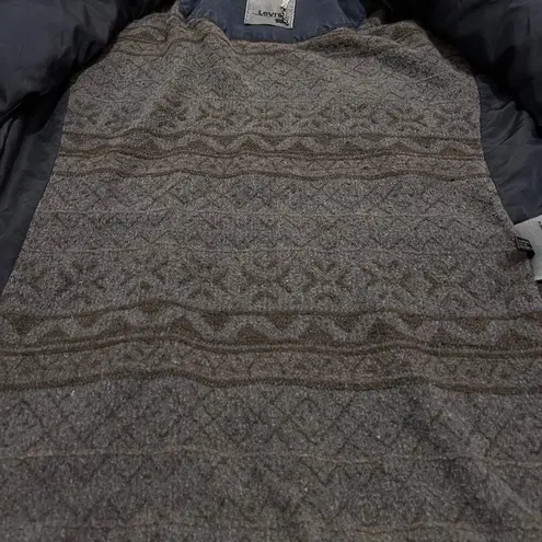 Levi's  blue jacket full zip western blanket lined women size XL