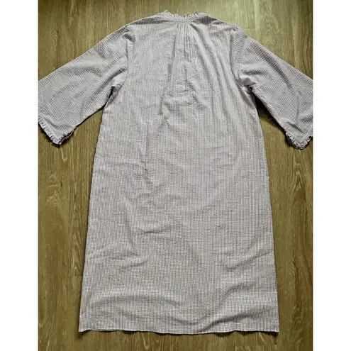 Rungolee Jacqueline Dress Womens XL Purple Gingham Midi Ruffle Cottagecore NWT