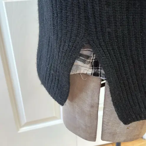 Rails  Black cashmere and lambswool Turtleneck long sleeve relaxed fit sweater - Image 5
