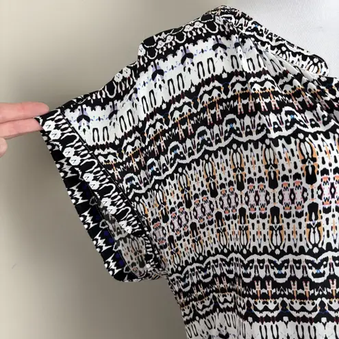 Velvet By Graham & Spencer Tunic Top Womens Medium Ikat Printed Relaxed Fit M