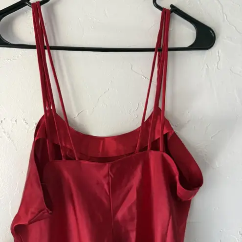 Kathy Ireland Kathy Ireland Nightgown Vintage Large Satin Slip Floral Embroidered Intimates