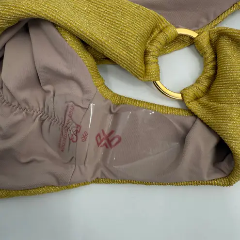 PQ SWIM PILYQ Swim Bottoms Size Medium NWT Eden Ring Full Gold Coast Teeny Swim Yellow
