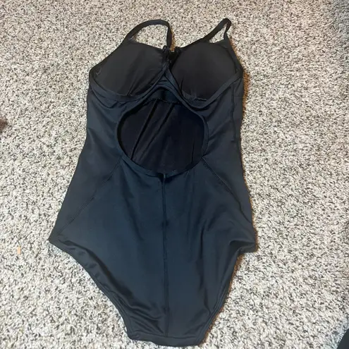 Baleaf Leotard One Piece Swimsuit Athletic Dance Black Size 34
