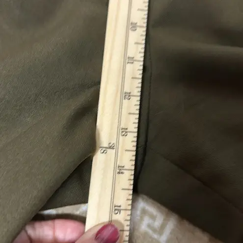 Vintage 1980s Kishi Olive Green Blazer and Trouser Set Size 6