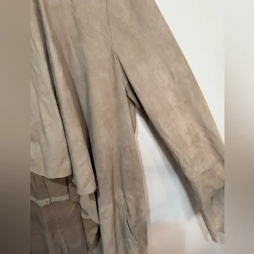 Gerard Darel GERARD DAREL GOAT Suede Jacket Longline Coat 38