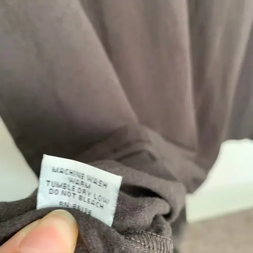 Bryn Walker Eugenia Dress Long Sleeve A-Line Bamboo Organic Cotton Brown XL