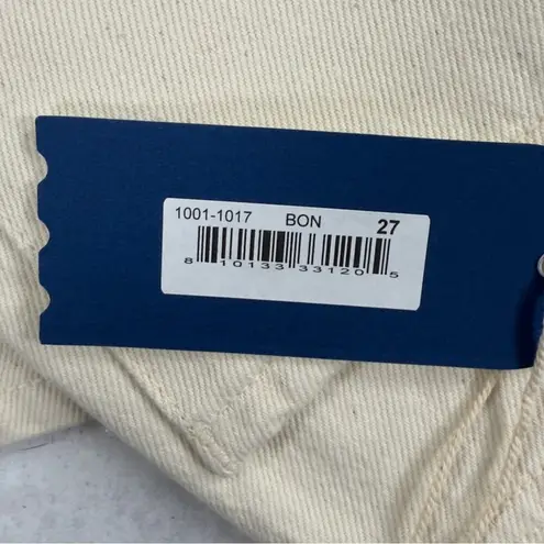 Daily Blue By AG Hype Classic Cropped Jeans Bone Straight Leg High Rise 27 NEW White