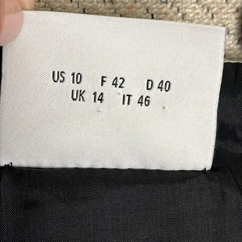 Akris Punto Black and White sleeveless tweed front zipper pockets Dress