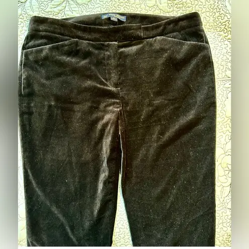 Brooks Brothers 346 Natalie Fit Women’s Black Velvet Straight Leg Slacks Sz 8