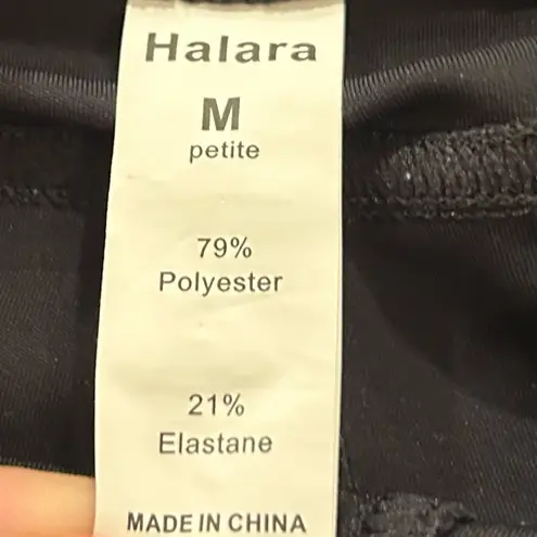 Halara Black Pull On Stretch Flare Pants Size Medium