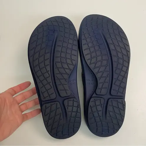 Oofos Sandals OOahh Slide Slip On Foam Comfort Support Washable Beach Blue Size 11