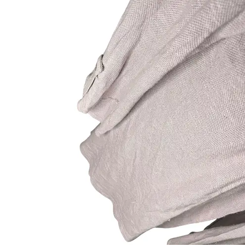 Bobeau  Open Front Cardigan Lightweight Roll Tab Sleeve Lavender Gray L - Image 4