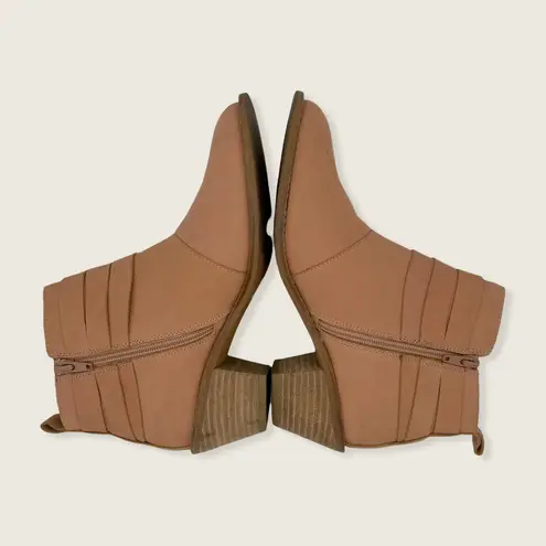 Kelsi Dagger Brooklyn Kingston Peach Pink Knotted Bow Block Heel Ankle Boots 7.5 - Image 5