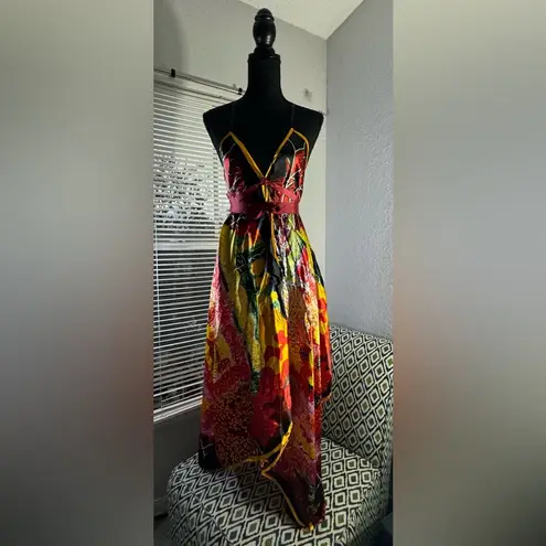 “Vestido Bohemio de Estilo Único Yellow Size M